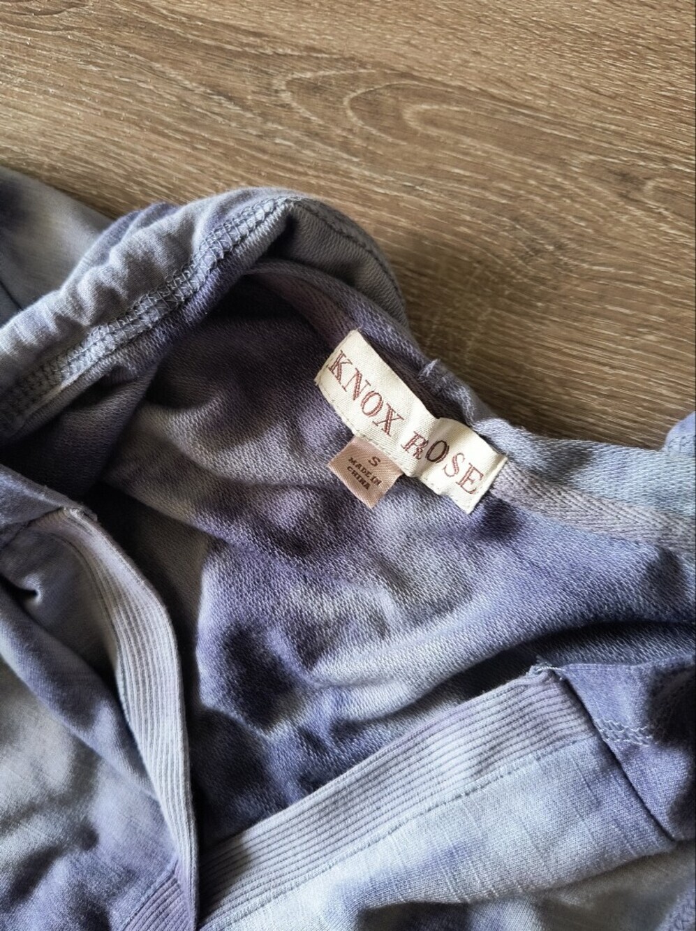 Knox Rose Women's Tie Dye Hoodie Size Small Blue - Picture 5 of 7